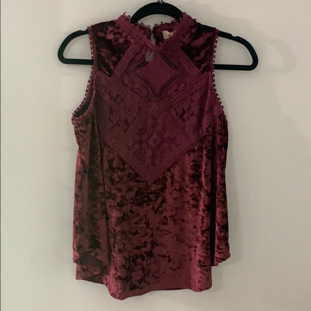 Maroon, Velvet Tank